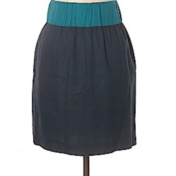 Loeffler Randall Navy Mini Skirt - Picture 1 of 4